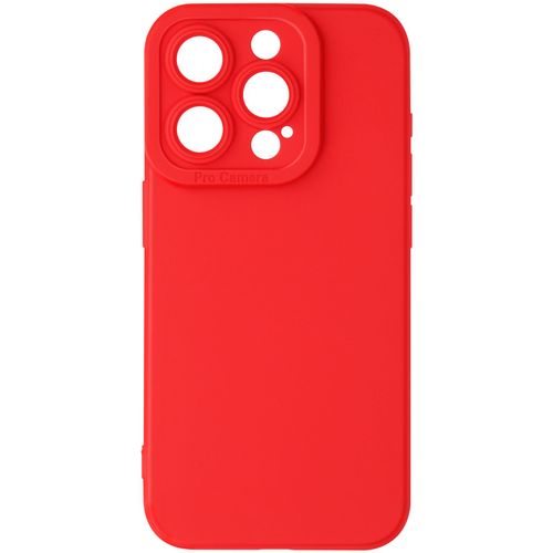 Coque Pour Iphone 15 Pro Max Silicone Mat Protection Caméra Rouge