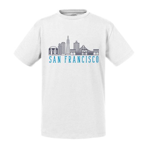 T-Shirt Enfant San Francisco Minimalist Voyage Etats-Unis Amérique