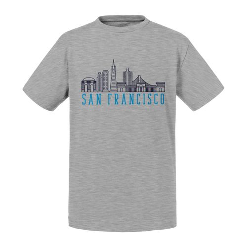 T-Shirt Enfant San Francisco Minimalist Voyage Etats-Unis Amérique