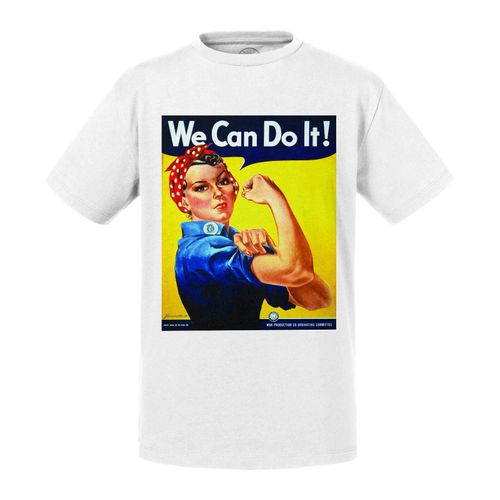 T-Shirt Enfant We Can Do It Femme Guerre Affiche Ancien Vintage