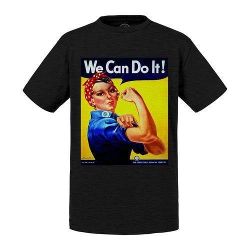 T-Shirt Enfant We Can Do It Femme Guerre Affiche Ancien Vintage