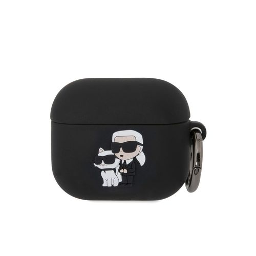 Coque pour Airpods 3 NFT Anti-choc en Silicone avec Anneau Karl LagerfeldNoir