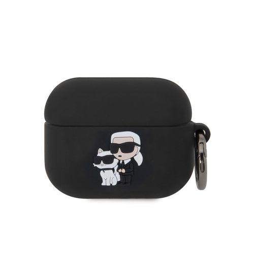 Coque pour Airpods Pro NFT Anti-choc en Silicone avec Anneau Karl LagerfeldNoir