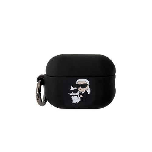 Coque pour Airpods Pro 2 NFT Anti-choc en Silicone avec Anneau Karl LagerfeldNoir