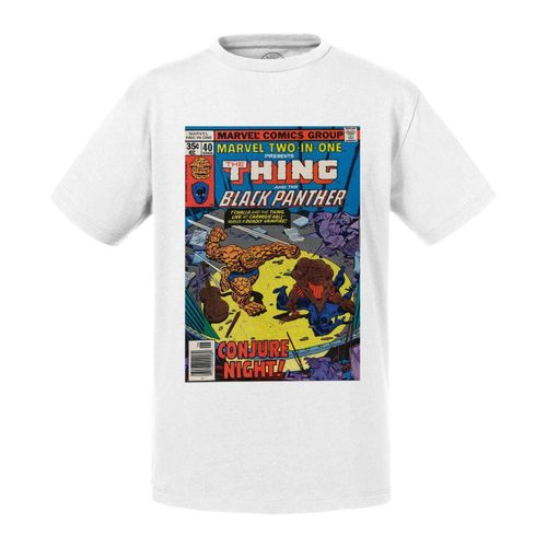 T-Shirt Enfant The Thing And The Black Panther Bande Dessinee Comics Super Heros