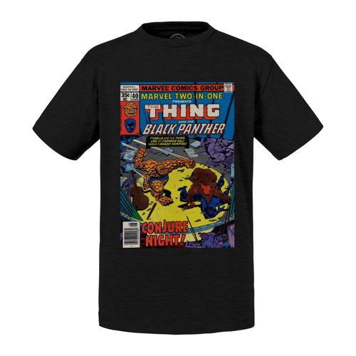 T-Shirt Enfant The Thing And The Black Panther Bande Dessinee Comics Super Heros