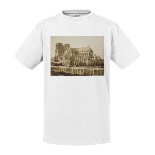 T-Shirt Enfant Cathedrale Notre Dame De Paris 1860 Photo Rare Vintage Ancien