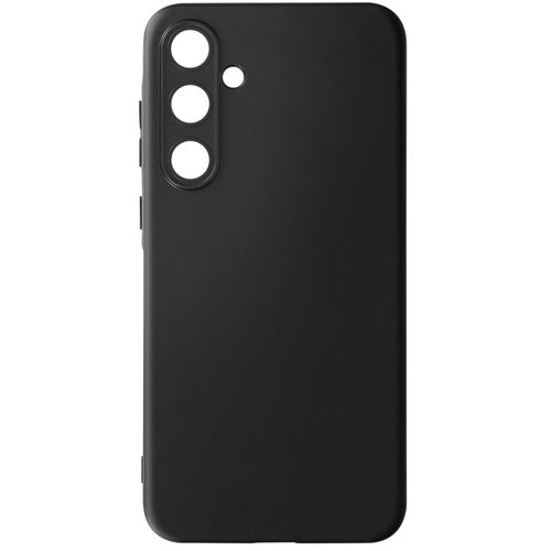 Coque Pour Samsung Galaxy A35 5g Caméra Protégée Silicone Souple Mat Noir