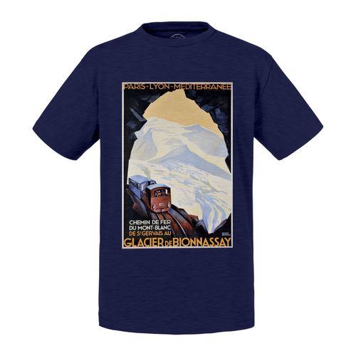 T-Shirt Enfant Train Mont Blanc Montagnes Affiche Poster Vintage Tourisme Art Deco