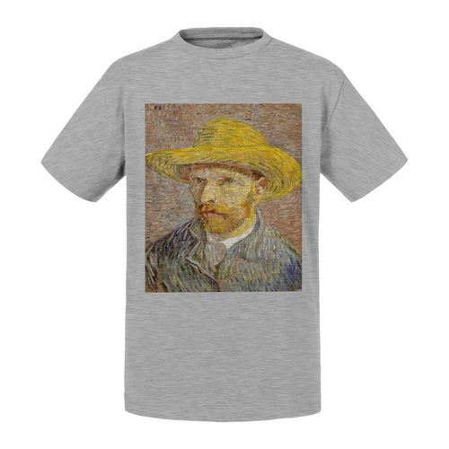 T-Shirt Enfant Autoportrait Avec Un Chapeau De Paille Van Gogh Peinture Post Impressionisme 1887
