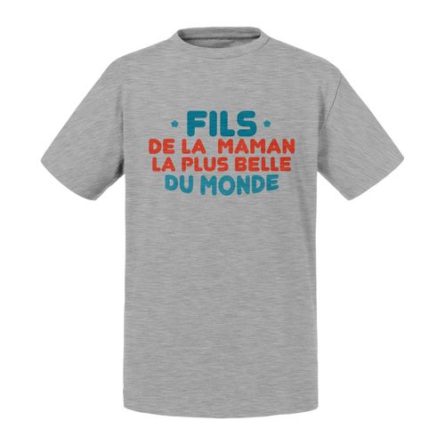 T-Shirt Enfant Fils De La Maman La Plus Belle Du Monde Mère Famille
