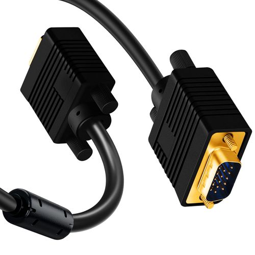Câble VGA Mâle Adaptateur Vidéo Full HD 1080p Longueur 5m LinQNoir