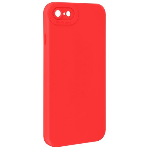 Coque Pour Iphone 7 / 8 / Se 2020 / Se 2022 Silicone Protection Caméra Rouge
