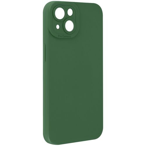Coque Pour Iphone 14 Silicone Mat Protection Caméra Vert