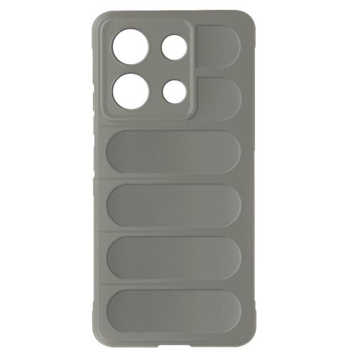 Coque Pour Xiaomi Redmi Note 13 4g Antichoc Silicone Motif Texturé 3d Gris
