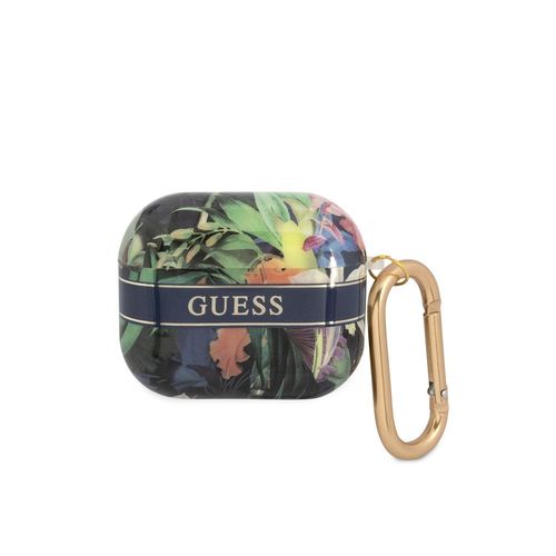 Coque pour Airpods 3 Flowers avec Anneau GuessMulticolore