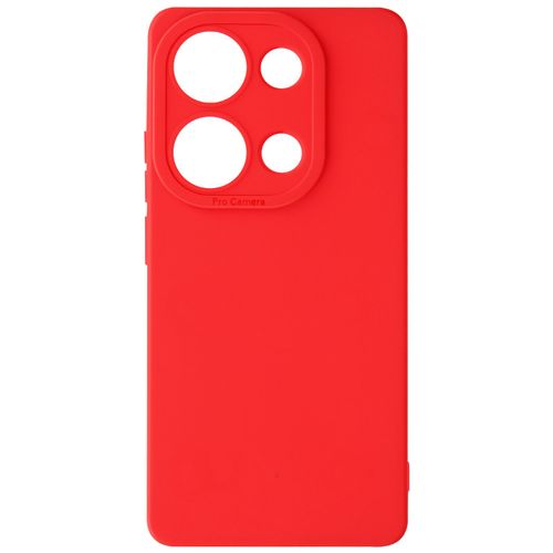 Coque Pour Xiaomi Redmi Note 13 Pro 4g Silicone Mat Protection Caméra Rouge