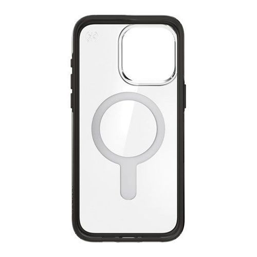 Coque Pour Iphone 15 Pro Max Magsafe Presidio Click-Lock Douce Au Toucher Specknoir Transparent