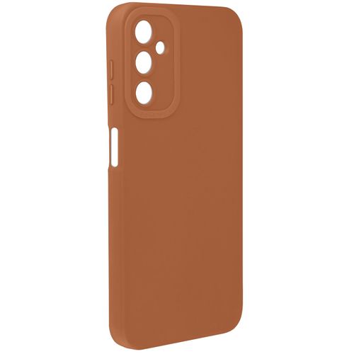 Coque Pour Samsung Galaxy A14 4g Et 5g Silicone Mat Protection Caméra Marron