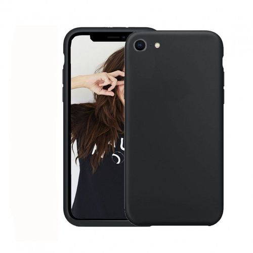 Coque Pour Apple Iphone 7 / 8 / Se 2020 / Se 2022 Premium Silicone Microfibre Jaymnoir