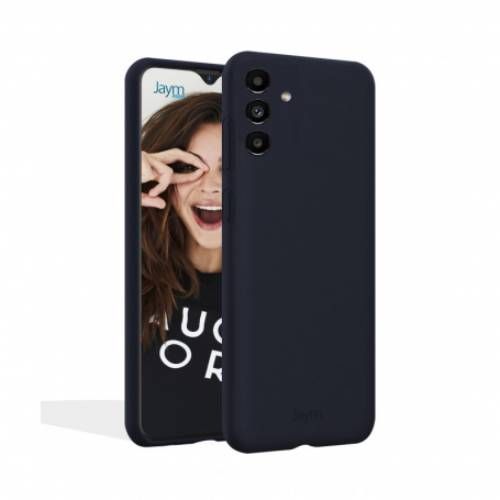 Coque Pour Samsung Galaxy A03 4g Premium Silicone Microfibre Jaym Bleu