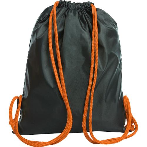 Petit sac à dos baluchon - 1813051 - noir et orange