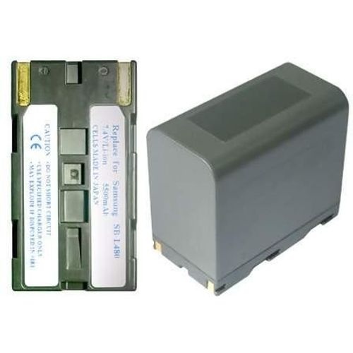 SB-L480 Batterie Caméscope Compatible SAMSUNG Série VP - 5500mAh - Gris - 70,50 x 38,50 x 60,00 mm