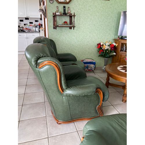 Salon En Cuir Vintage