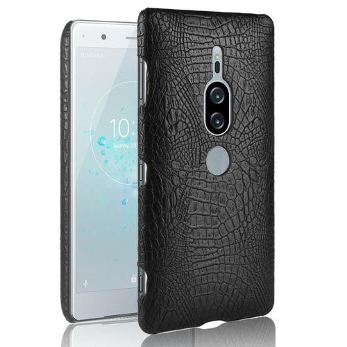 Classique Élégant Étui Pour Sony Xperia Xz2 Premium Housse De Protection Mode Classique D'alligator Compatibilité Anti Éraflure - Noir