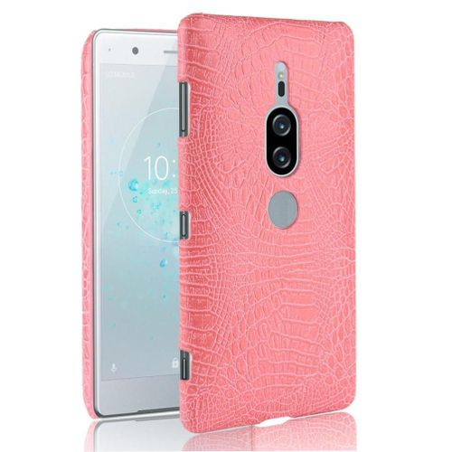 Classique Élégant Étui Pour Sony Xperia Xz2 Premium Housse De Protection Mode Classique D'alligator Compatibilité Anti Éraflure - Couleur Rose