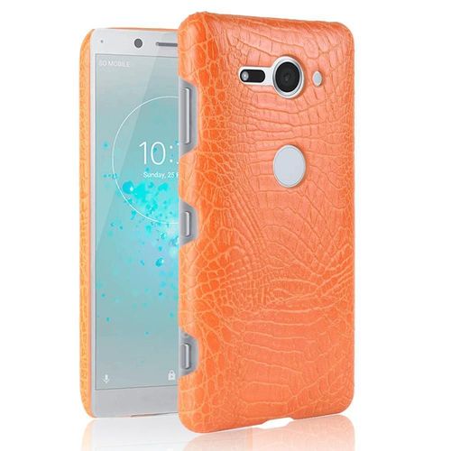 Classique Élégant Étui Pour Sony Xperia Xz2 Premium Anti Éraflure Housse De Protection Mode Classique D'alligator Compatibilité - Couleur Orange