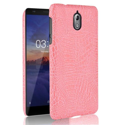 Classique Élégant Étui Pour Nokia 3.1 Housse De Protection Anti Éraflure Compatibilité Mode Classique D'alligator - Couleur Rose