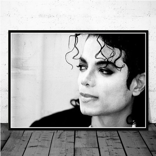 Peinture Sur Toile De Michael Jackson Rip, Affiches Et Imprimés D'étoiles Du Roi De Musiciens, Tableau D'art Mural, Décoration Nordique Pour La Maison, Quadro Sans Cadre?40x40cm