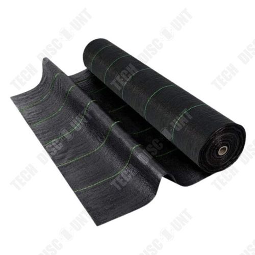 Td Film De Désherbage 0.5x100m Polypropylène Noir Tapis De Désherbage Couverture De Désherbage Film De Désherbage Paillis De Maille