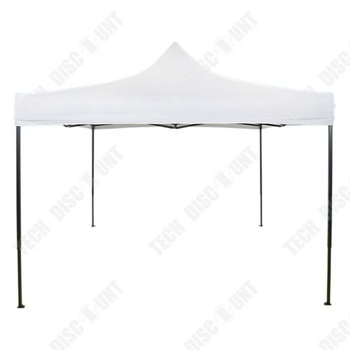 Td Tissu Pour Auvent De Tente Tissu Oxford Couverture De Toit De Gazebo En Polyester Blanc Imperméable Et Résistant Au Soleil 3*3m