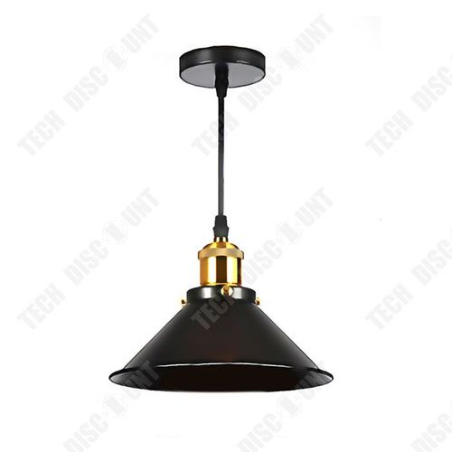 Td Lustre Loft En Fer Rétro Noir Lampe Moderne Simple Lampe De Bar Créative À Tête Unique Lampe De Style Industriel Américain