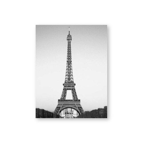 Peinture Sur Toile De Décor Tour Eiffel, Affiche D'art Mural Français De Paris, Impressions Noires Et Blanches, Images De Paysage De Paris Sans Cadre?40x40cm
