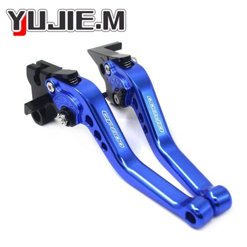 Leviers D'embrayage De Frein Courts Cnc,Accessoires De Moto Pour Gilera Gp 800,Gp800,2010-2012 - Type Blue