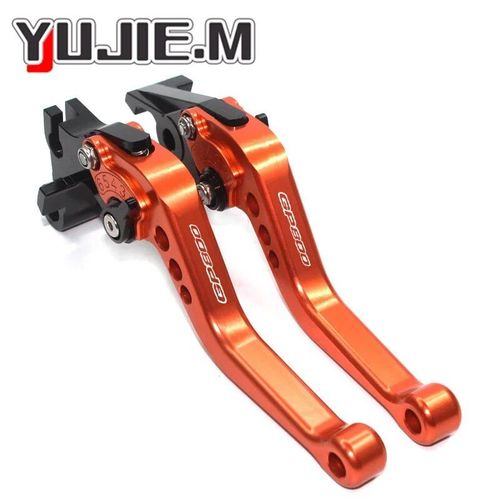 Leviers D'embrayage De Frein Courts Cnc,Accessoires De Moto Pour Gilera Gp 800,Gp800,2010-2012 - Type Orange