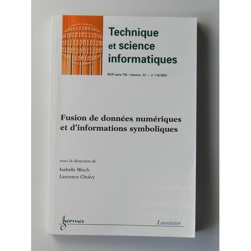 Techniques De Données Numériques Et D'informations Symboliques-Rsti Série Tsi.Vol 22