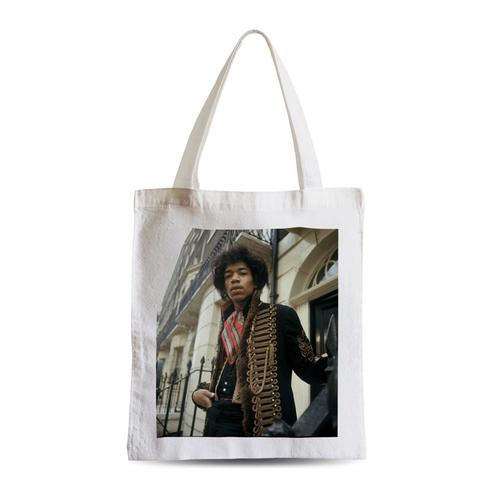 Grand Sac Shopping Plage Etudiant Jimi Hendrix 1967 Guitariste Rock Star Photo Vintage