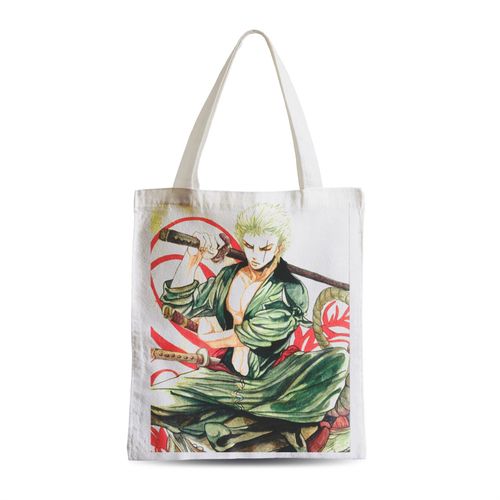Grand Sac Shopping Plage Etudiant One Piece Zoro Katana Samourai Manga