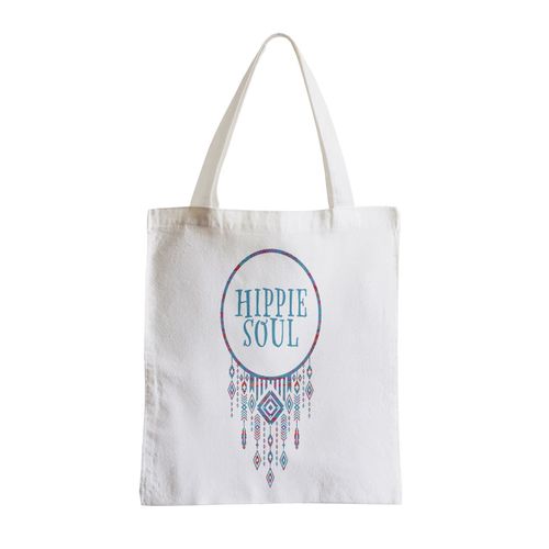 Grand Sac Shopping Plage Etudiant Hippie Soul L'Âme d'un Hippie Culture 70's