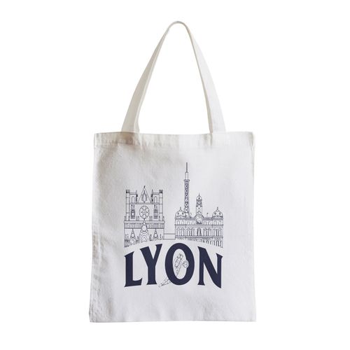 Grand Sac Shopping Plage Etudiant Lyon Minimalist France Ville Est Culture