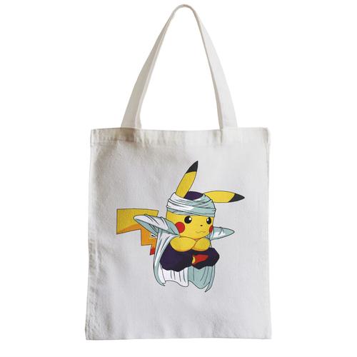 Grand Sac Shopping Plage Etudiant enfant fusion pikachu piccolo dragon ball Z pokemon