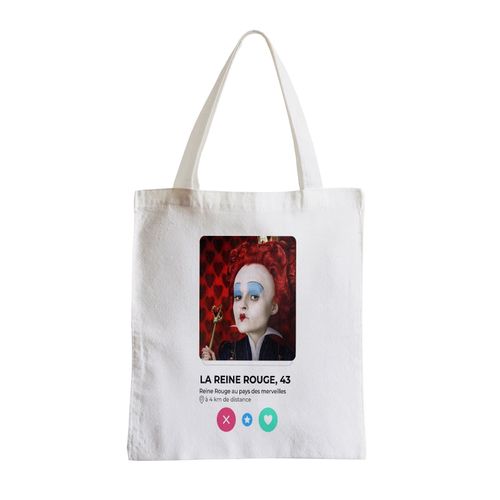 Grand Sac Shopping Plage Etudiant La Reine Rouge Alice Pays des Merveilles Rencontre Amour