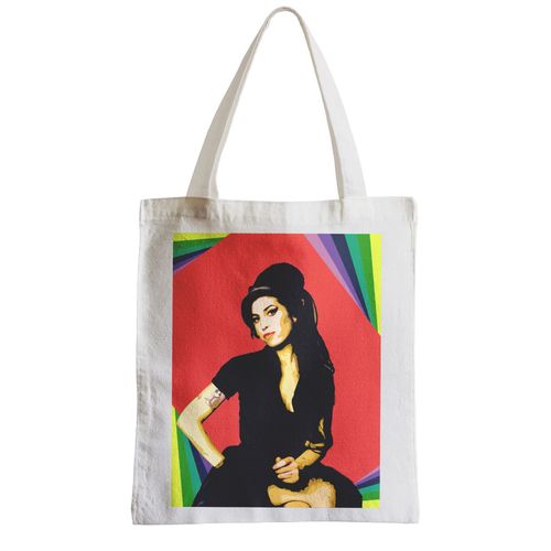 Grand Sac Shopping Plage Etudiant Amy Winehouse Pop Blues Fashion Homme Rock Star