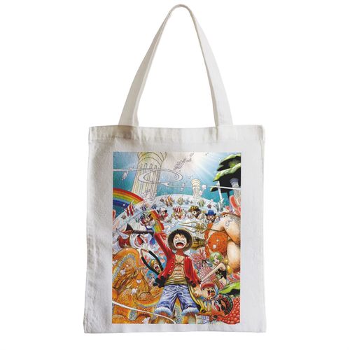 Grand Sac Shopping Plage Etudiant one piece luffy chez les hommes poissons