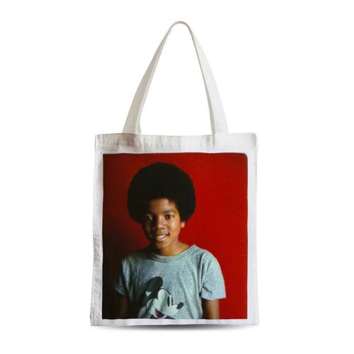 Grand Sac Shopping Plage Etudiant Michael Jackson Enfant 1971 Portrait Chanteur Pop Star