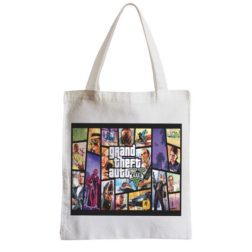 Grand Sac Shopping Plage Etudiant GTA 5 mosaique